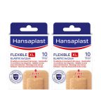 Hansaplast Flexible XL  2-pack - Pleisters - Voordeelverpakking van 2