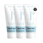 Naïf Reinigende Wasgel voor Baby & Kids 3x200ml