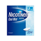 Nicotinell Cool Mint 2 mg kauwgom 204 stuks