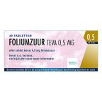 Teva Foliumzuur 0,5mg Tabletten EAG